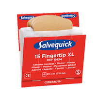 1x Salvequick 6454 navulling 15 vingertop pleisters XL € 6.10