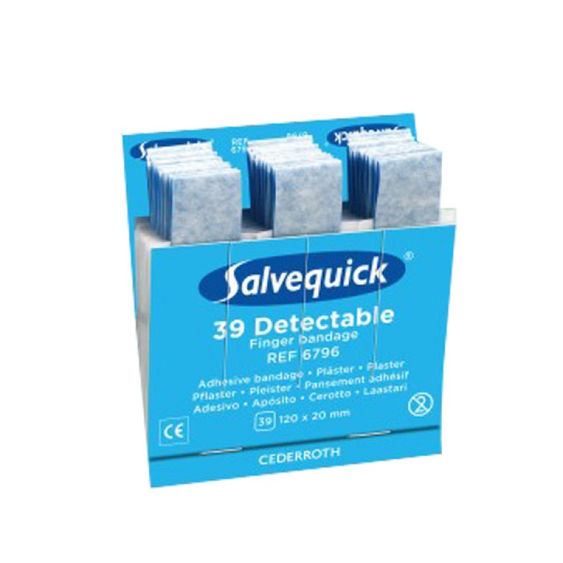 1x Salvequick 6796 navulling 30 blauwe 120 x 20 HACCP € 10.46